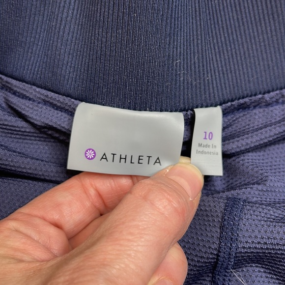 Athleta Midtown Batik Skort Navy and White Size 10 - Picture 4 of 11